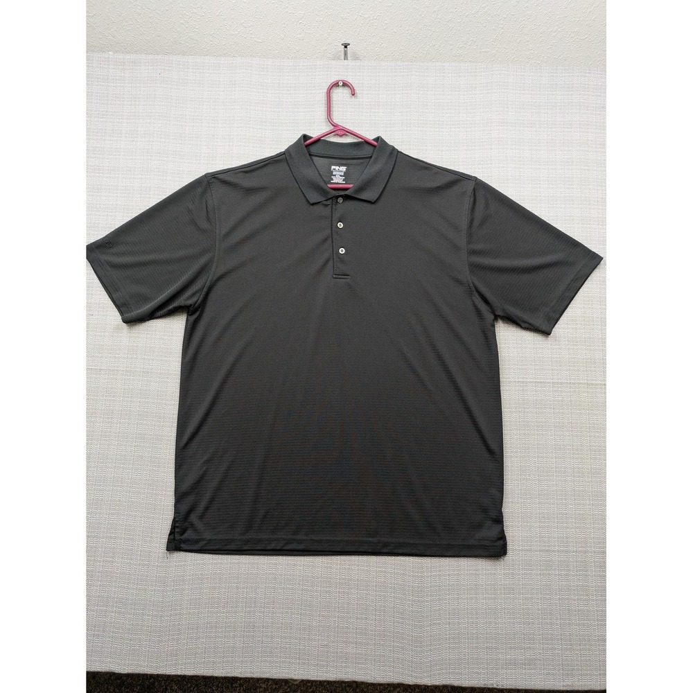 Ping Polo Shirt Mens 2XL Black Stripe Golf Performance Dynamics Tagless Stretch